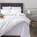 Set. STRIPE SATIN 11-0622 Double
